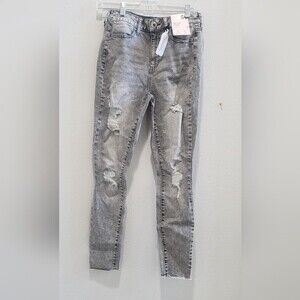 SO jeans skinny high waist ripped, Juniors  size 5/27